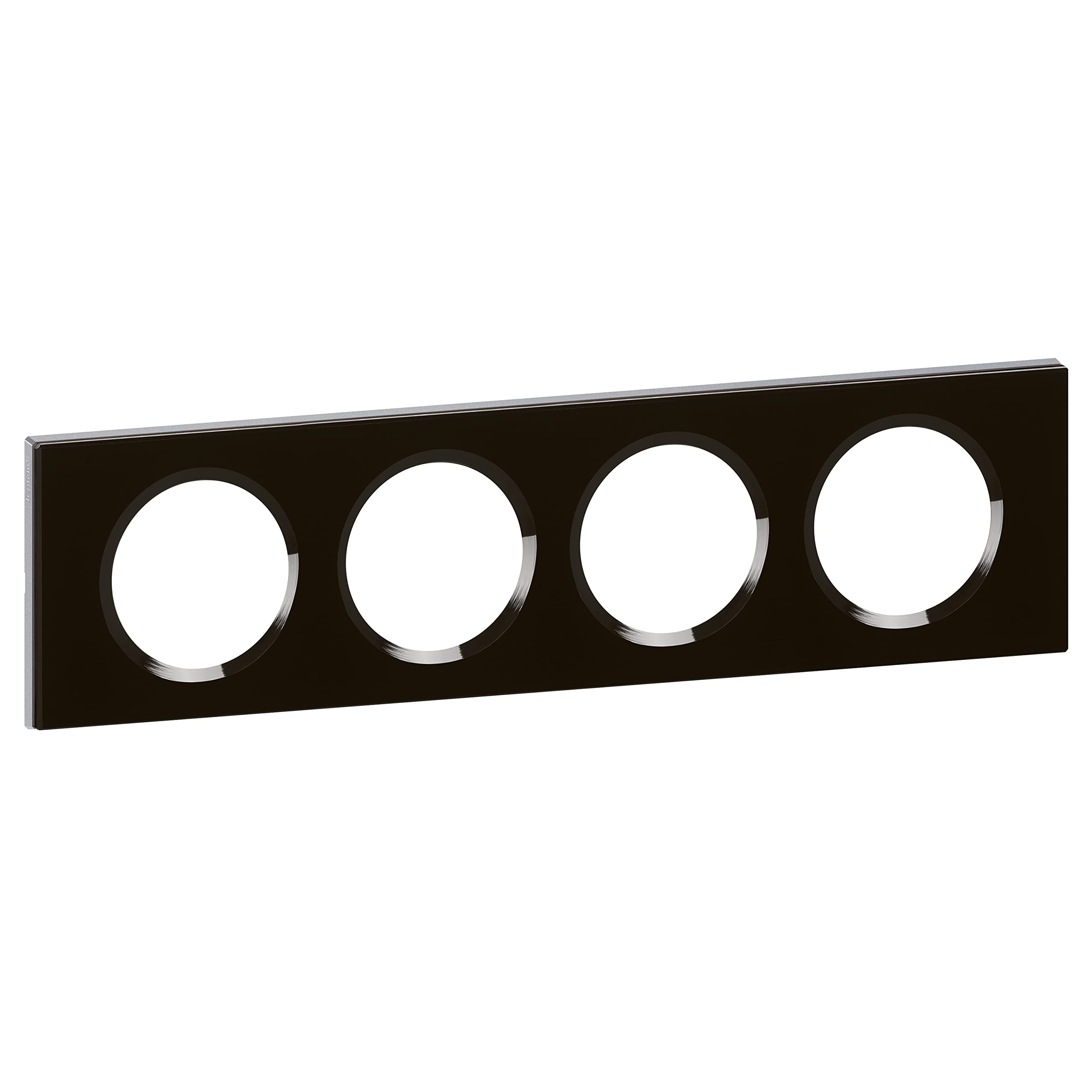 Legrand Céliane Plate 4 Positions, black, LEG69304
