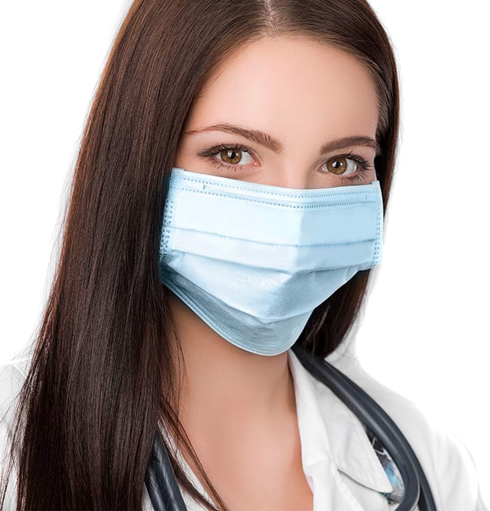 Tanness 50x Surgical Mask - Face Masks - Medical Mask, Surgical Face Mask, Flu Mask Pack Of 50