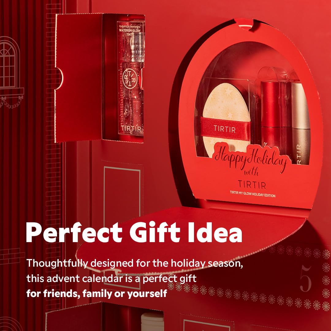 TIRTIR Advent Calendar 2024 | 16 Days of Holiday Gift Set for Women, Skincare and Makeup Set, Stocking Stuffers, Skincare & Cosmetic Christmas Gift for Her, 2024 Limited Edition