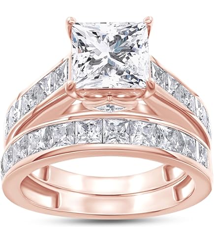 Amazon.com: AFFY Round Cut White Natural Diamond His and Hers