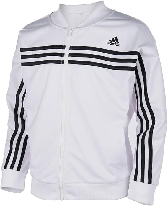 adidas jacket girls black and white