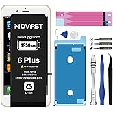 MOVFST Replacement Battery for iPhone 6 Plus,Li-ion Polymer 4950mAh High Capacity Battery Fit for iPhone 6 Plus Model A1522 A