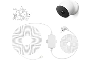 UYODM 50FT/15m Power Cable Compatible with Google Nest Cam Outdoor or Indoor, Battery(2nd Generation) - 5V 2A Charging Cable 