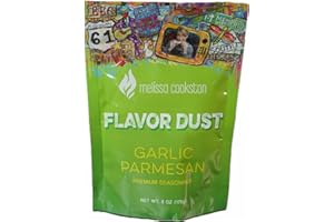 Melissa Cookston Flavor Dust | Chicken Wing Coating & Wing Dust for BBQ and Cooking | Award Winning & Competition Style Barbecue Dry Rub | Garlic Parmesan, 6 Oz
