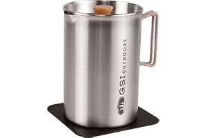 GSI Outdoors Glacier Stovetop JavaPress, 40 fl oz, French Press Maker