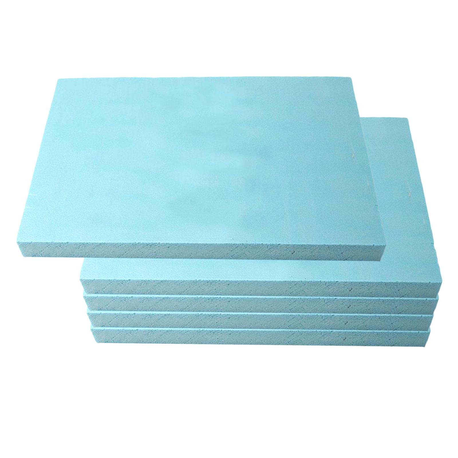 Colcolo 5pcs 2cm High Density Foam Sheet, Craft Board Foams DIY Landscape Scenery Building DIY Model Material,30 x20x2 cm Crafts, Rectangle Landscaping Block Diorama Base Foam Board Blue Arts Crafts â image 1