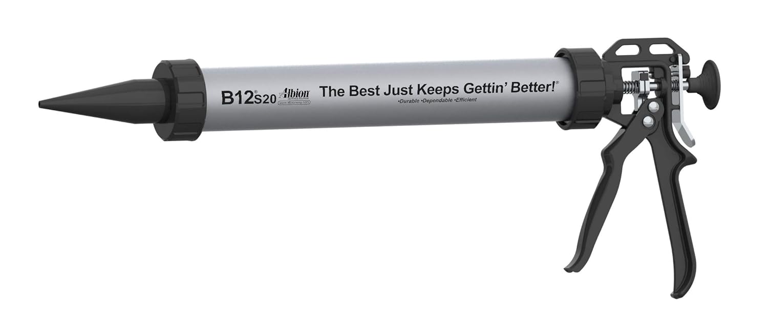 Albion Engineering B12S20 B-Line Manual Sausage Caulking Gun, 20 oz, 12:1 Drive: Hand Caulking Guns: Industrial & Scientific