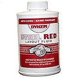Dykem 04968 Red Layout Fluid - 8 oz Brush-In-Cap