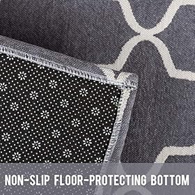 Asrug Moroccan Trellis Non-Slip Area Rug for Living Room Modern Design Carpet Mat for Entry, Patio, High Traffic Areas… 612EB2 dgqL