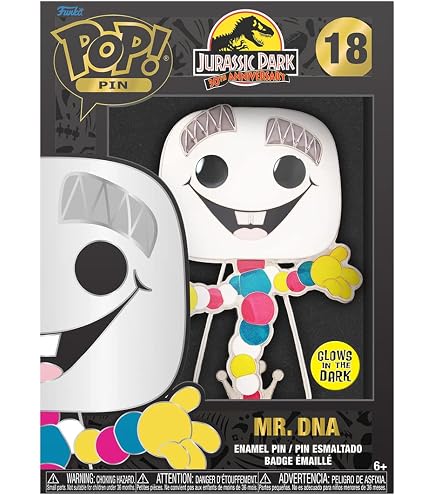 Spilla Funko Pop! Mr. DNA Da Jurassic Park, Collezione Movies 2023, Figura In Vinile
