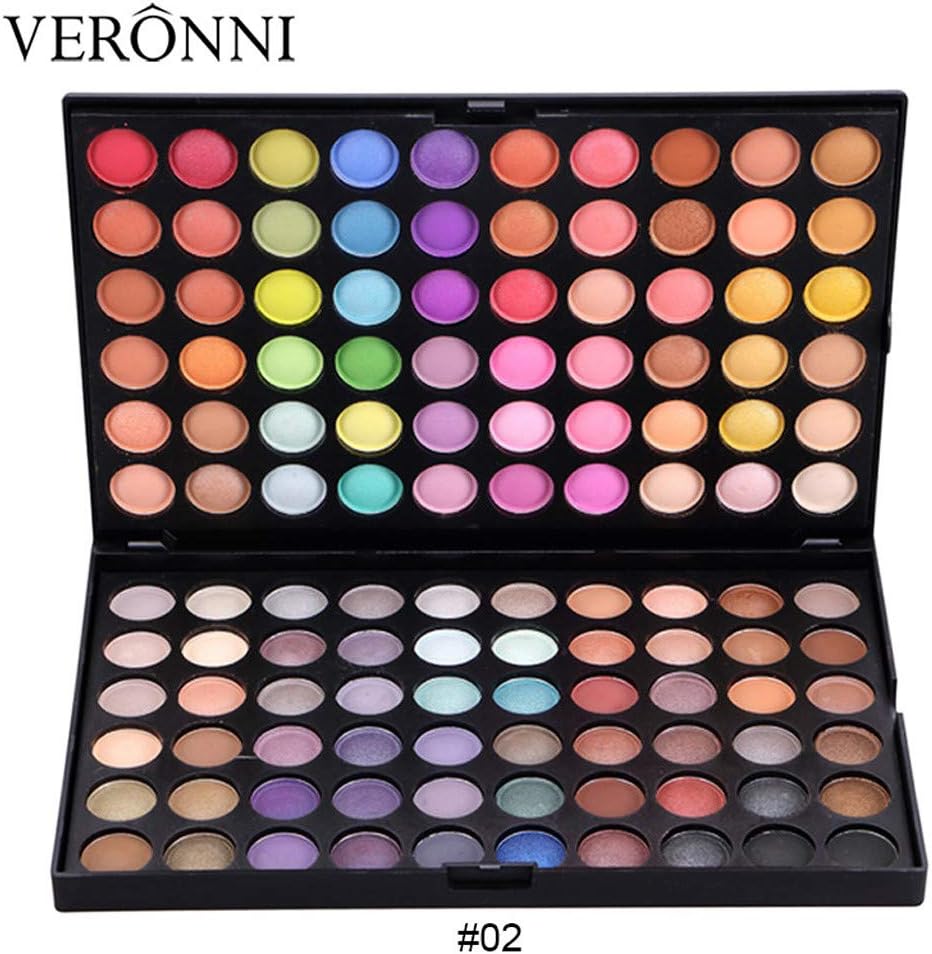 Eye Shadow Plate, Matte Shimmer Earth Warm Color Eyeshadow Palette Makeup Eye Shadow 120 Colors Eyeshadow B