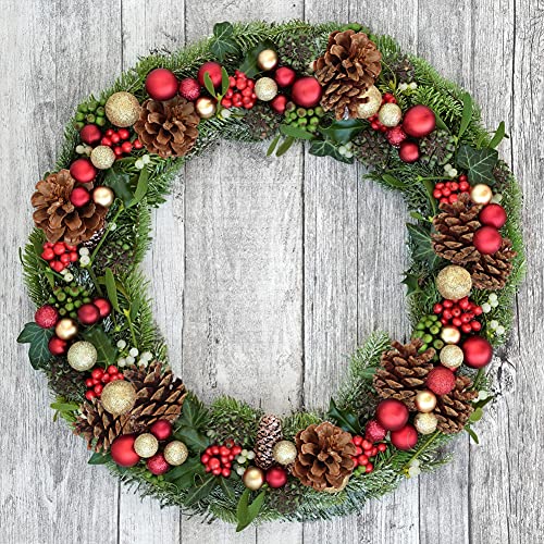 JOHOUSE 24PCS Big PineCones, Natural PineCones Package, PineCones Ornaments for Autumn and Winter Crafts Decorating, Christmas Decor, Bowl Vase Fillers