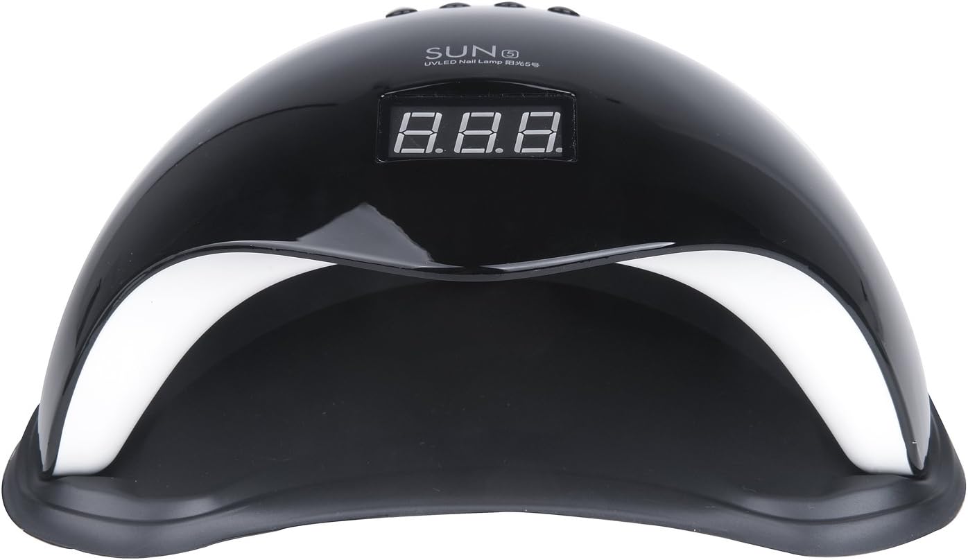 Vinteky LED Nail Lamp, 48W LED UV Nail Dryer with LED Display and Timer Countdown, Professional for Nail Art at Home and Salon - Black