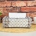Anferstore Crystal Tissue Box Cover Rectangular-Decorative Tissue Box Cover Tissue Holder-Crystal Napkins Container-for Elegant Décor(7.87” x 4.6” x 3.75”) (Silver, Round)