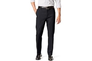Dockers Mens Straight Fit Signature Lux Cotton Stretch Khaki Pant - Creased