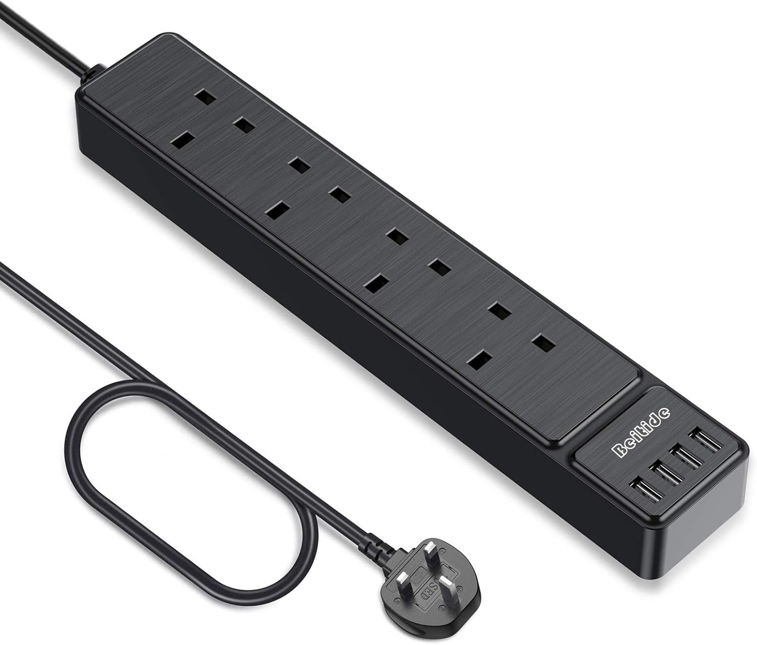 Surge Protected Extension Lead with USB Slots, 4 Way Amazon.co.uk