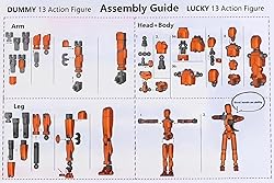 FoxVilla T13 Action Figure, Dummy13 3D Printed