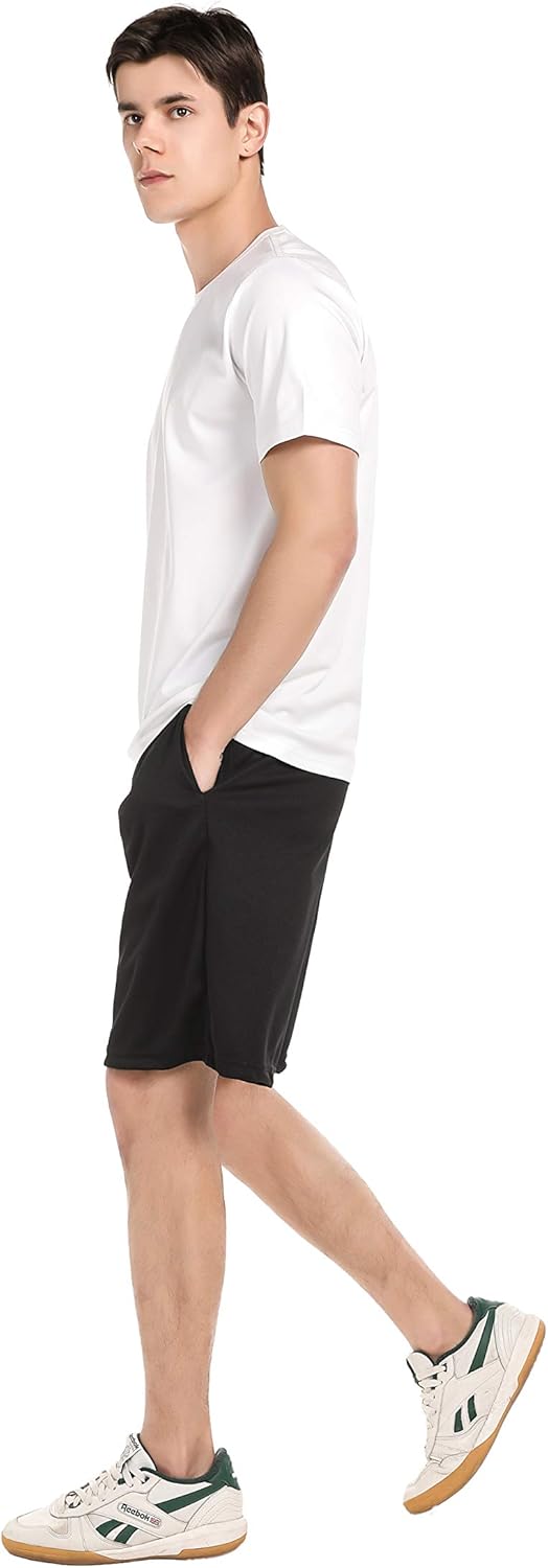 SAYFINE 2 Packs Men’s Atheletic Shorts, Black Mens Workout Sport Active Loose-Fit Shorts: Clothing