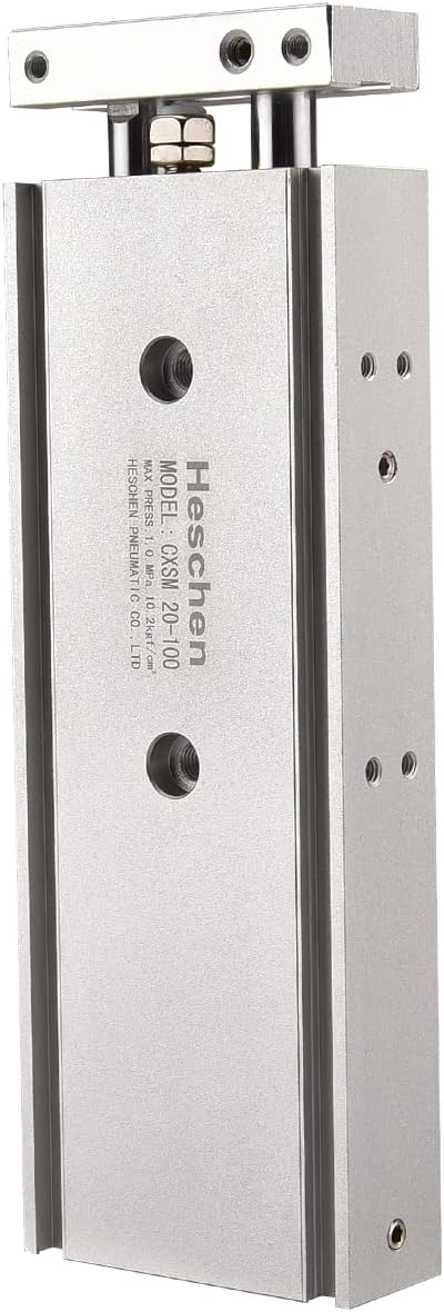 Heschen CXSM 20-100 Pneumatic Slide Cylinder 20mm Bore 100mm Stroke Double Rod