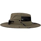 TOP-EX Men's Wide Brim Sun Hat UPF 50+ Waterproof, Packable Breathable Mesh Boonie Bucket Cap for Hiking Fishing Safari