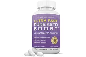 Justified Laboratories Ultra Fast Pure Keto Boost Pills 1275MG New & Improved Formula Contains Apple Cider Vinegar Extra Virgin Olive Oil Powder Green Tea Leaf 60 Capsules