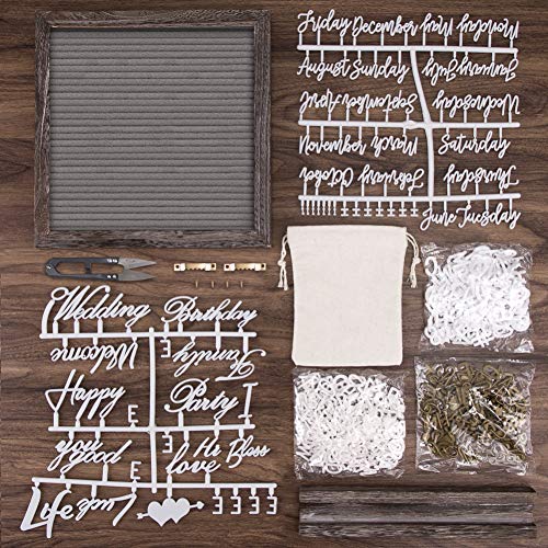 Double Sided Felt Letter Board with Wood Frame - Image 3