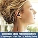 Joysico Sport Headphones Wired Over Ear Earbuds for Kids Women Small Ears Comfortable, Earphones with Ear Hook for Running Exercise Jogging, Wrap Around Ear Buds with Microphone for Cell Phones Red