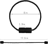 OCIOLI 2 Pack Magnetic Curtain Tiebacks Black Modern Rope Tiebacks view 5