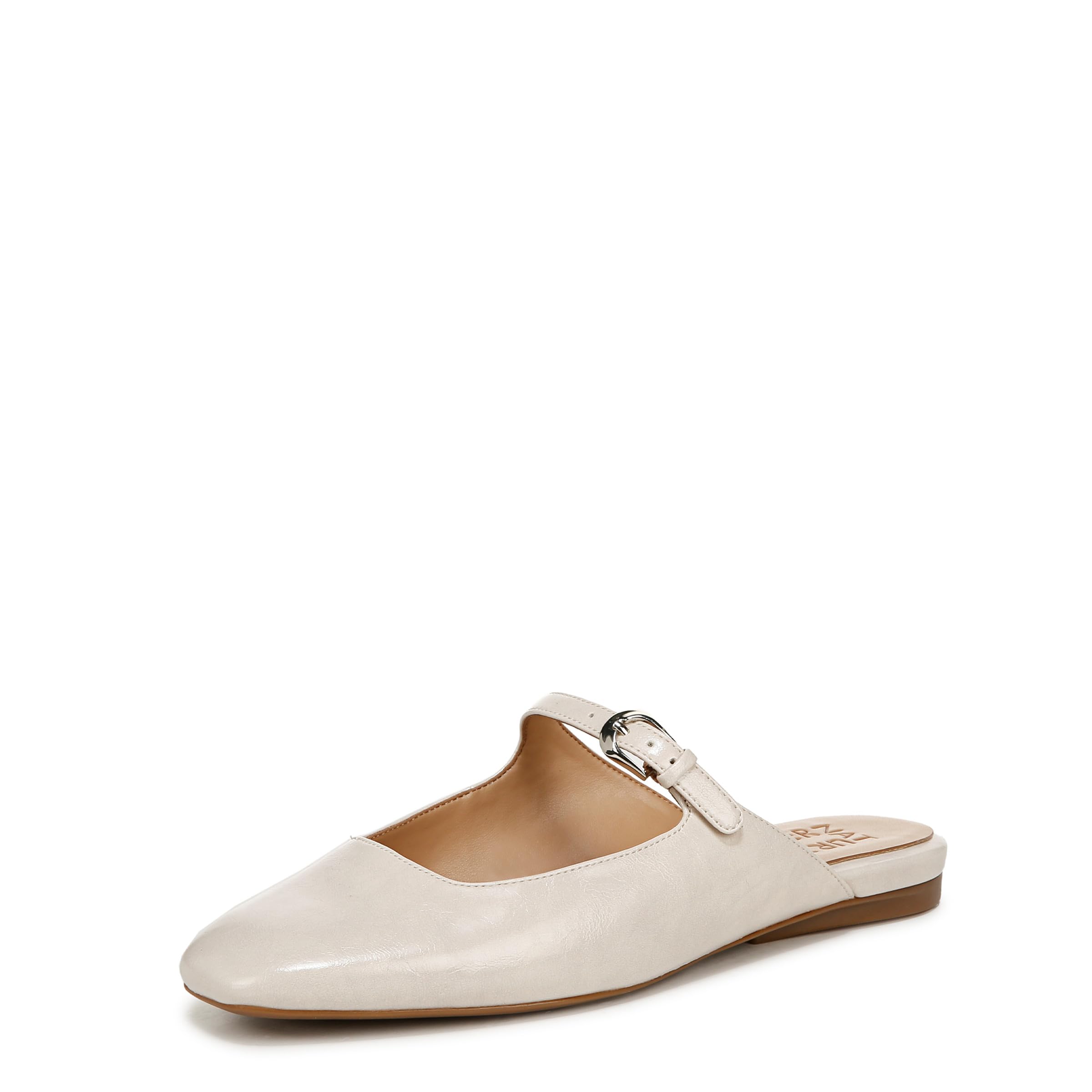 Naturalizer Womens Apple Slip On Mary Jane Mule Porcelain White 11 W