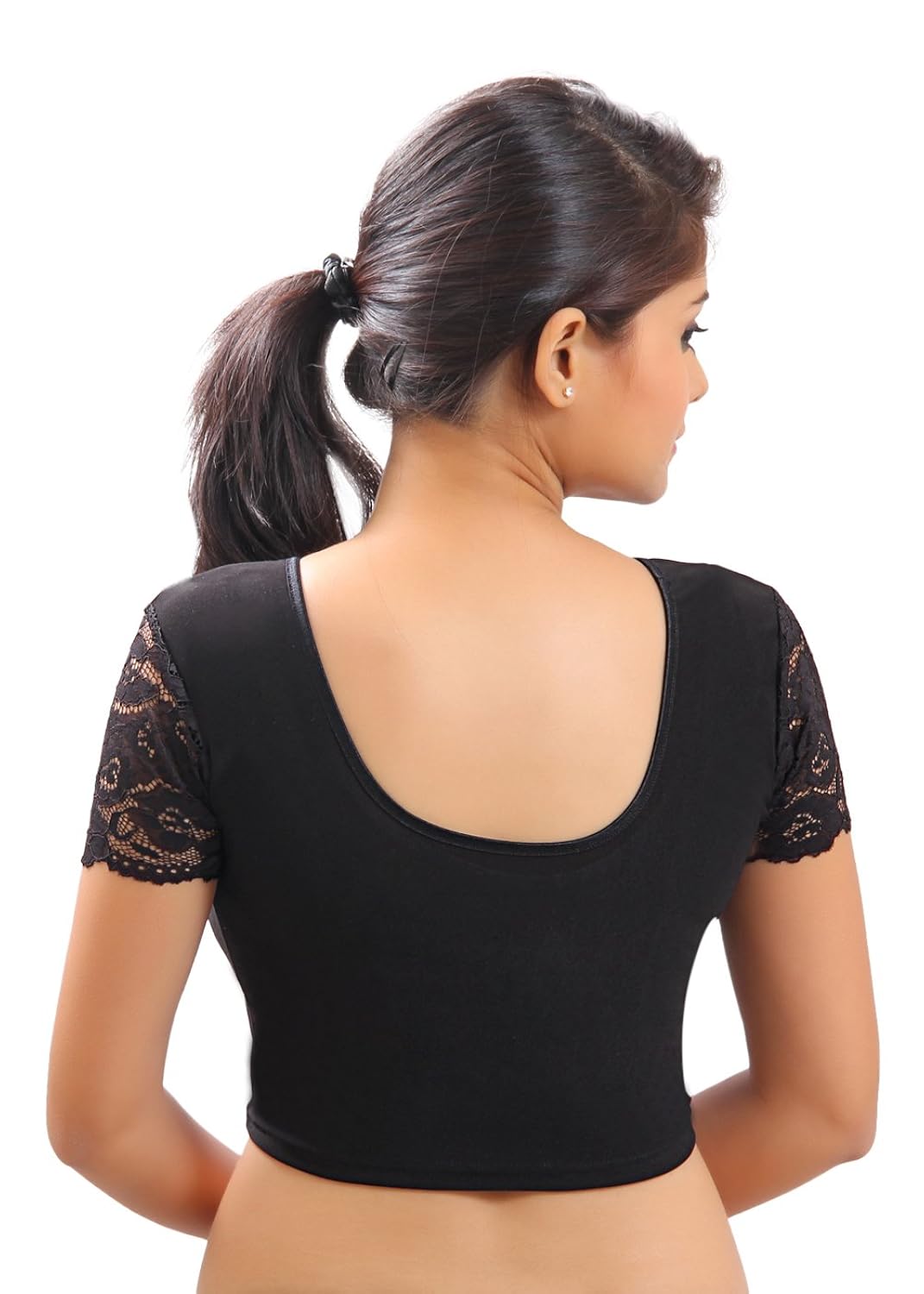 vamas strech-velvet stretchable half sleeves saree blouse (vdb_a-11)