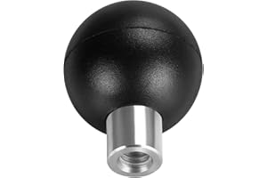 FANAUE B-0 Mount Aluminum Ball Adapter with 1/4"-20 Threaded Hole with B Size 1" Ball,Compatible with Compatible with RAM Mount B Size 1" Ball Components