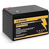 letoom 24V 7Ah LiFePO4 Rechargeable Battery LF8011, 25.6V 179.2Wh Deep Cycle Lithium Iron Phosphate Batteries for Ride on Toys