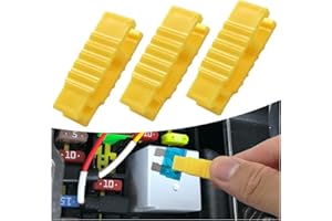 Tuxihapp 3PCS Car Fuse Puller Tool, Universal Plastic Automotive Boat Mini Standard Blade Fuses Extractor Tool, Auto Fuse Insertion Clip Removal Tool for Vehicle Maintenance (Yellow)