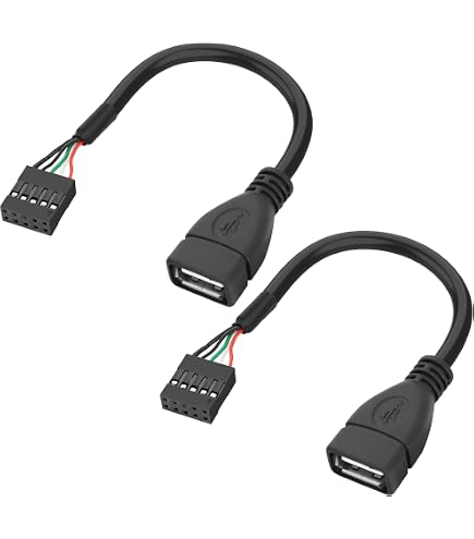 USB 2.0 Adapterkabel – USB-A Auf 4-Pin Header – 15 Cm – Für Mainboard-Anschluss – Interne USB-Geräte Anschließen