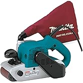 Makita 4" x 24" Belt Sander, Powerful Motor for High-Production Sanding, Flush-Right Design for Wall Edges, 360° Rotating Dus