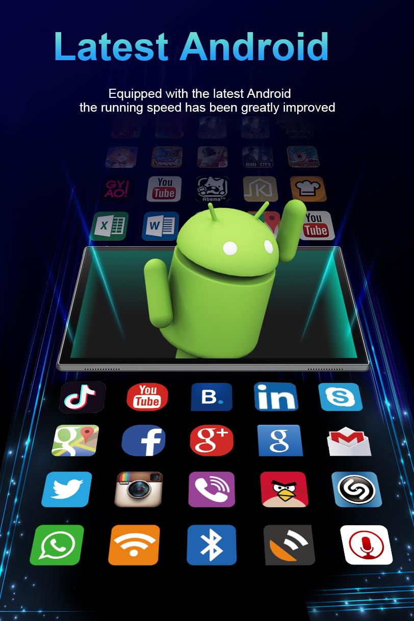 10 inch Tablet Android 15 Tablet PC, 10.1