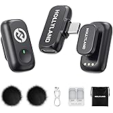 Hollyland Lark A1 Wireless Microphone for iPhone 17/16/15 & Android, 48kHz/24-bit, 3-Level Intelligent Noise Cancel, Magnetic Mini Mic for YouTube, Podcast, Vlogging (Black, 2TX + USB-C RX)