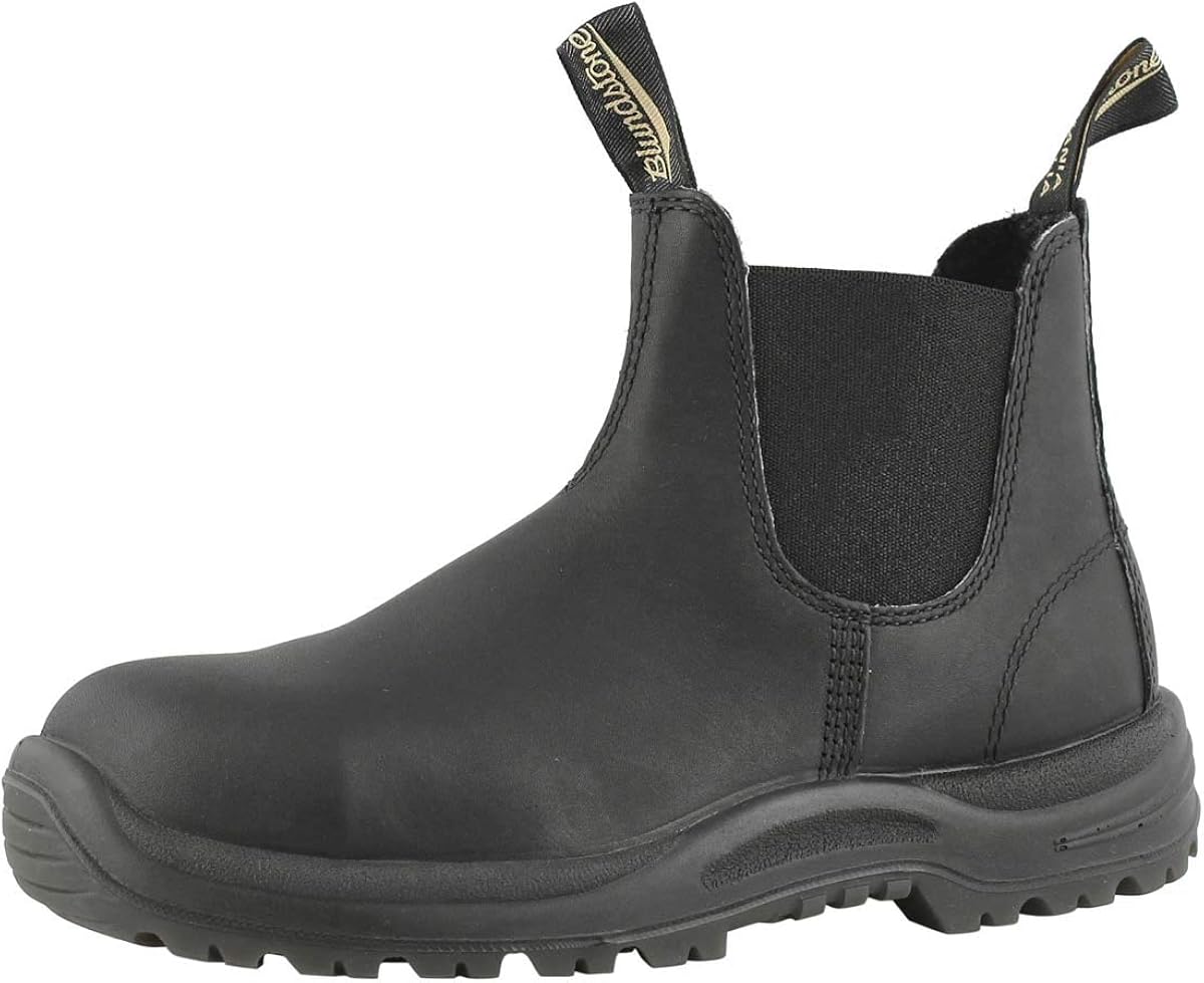 blundstone black steel toe