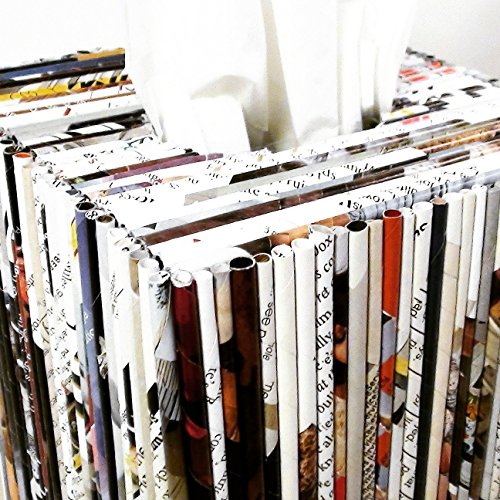 Recycled Newspaper Tissue Box Cover