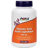 NOW Foods Acid 600Mg 100 Sg Caprylic, 100 CT
