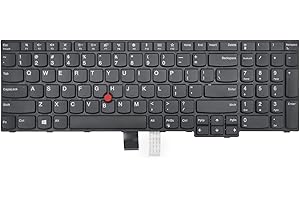 ANTWELON Replacement Laptop Keyboard for Lenovo ThinkPad E570 E570C E575, with Frame Pointer No Backlight US Layout