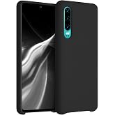 kwmobile Case Compatible with Huawei P30 Case - TPU Silicone Phone Cover with Soft Finish - Black