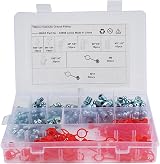 MACHSWON 160pc Grease Nipple Assortment M6 M10 45 90 180 Degree Fittings Caps view 1