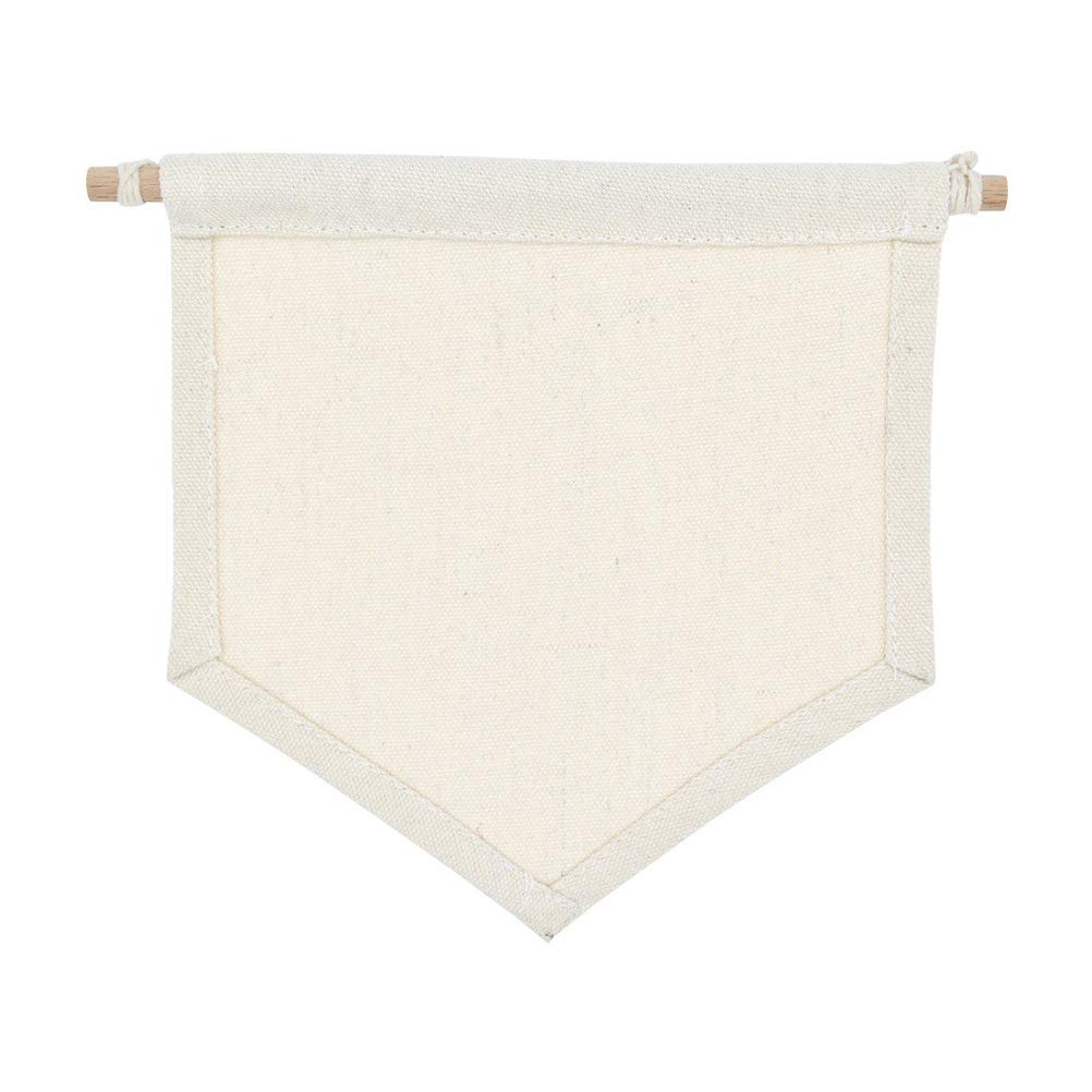 1pc Plain Blank Pin Display Canvas Wall Banner Pennant Banner Pin Badge Flag for Living Room Bedroom Office Home