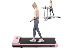 THAILE Walking Pad, Under Desk Treadmill 330 lbs Capacity, 3 in 1 Mini Walking Pad Treadmill for Home, Office with LED Display, 2.5 HP Quiet Treadmill for Small Spaces