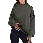 ANRABESS Womens Oversized Sweatshirts Turtleneck Pullover Long Sleeve Hoodies Tops 2025 Fall Fashion Preppy Outfits