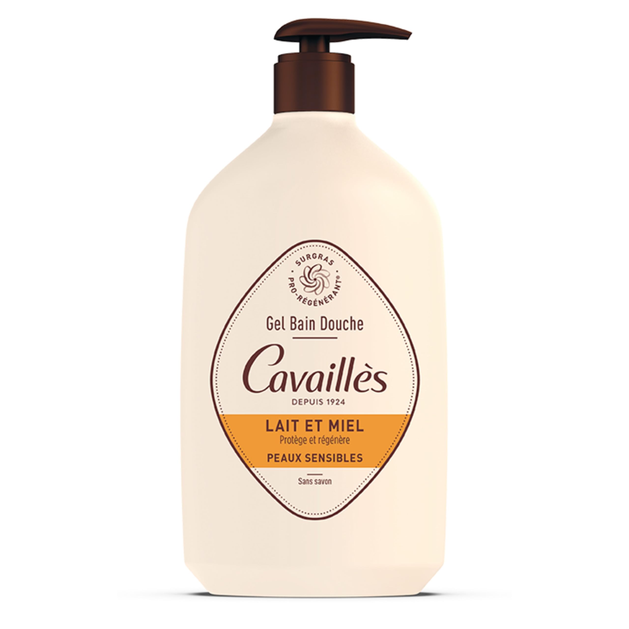 Rogé Cavaillès Bath and Shower Gel for Sensitive Skin Milk and Honey 1L