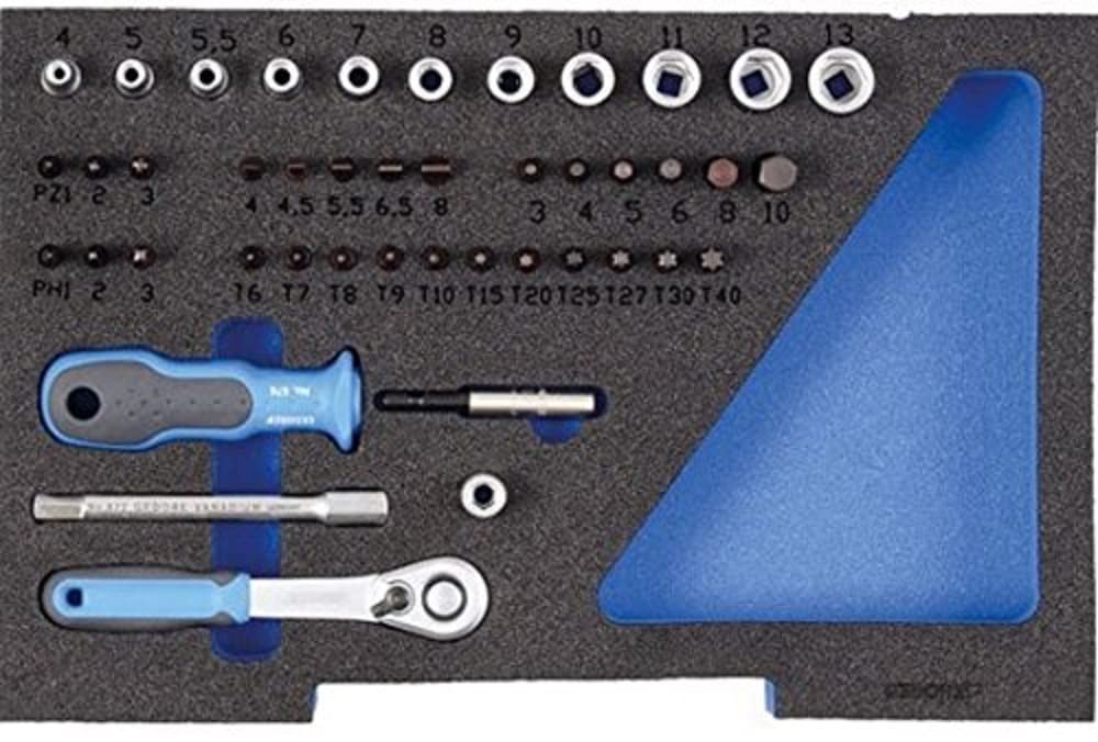 Gedore Egg 1100 CT1 20 Foam Insert, 1/2 L-Boxx 136 Case Empty