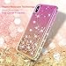 LK Case for iPhone Xs Max, [Gradient Quicksand Series] Glitter Liquid Floating Flowing Sparkle Flexible TPU Bling Diamond Clear Protective Case for Apple iPhone Xs Max - Gold