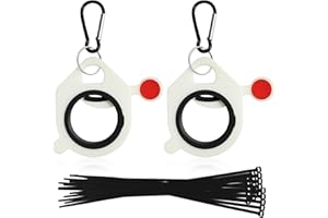 HAIKING Cable Tie Holders, 2 PCS Zip Tie Holder Organizer with 20 PCS Zip Ties for Efficient Organization and Avoidance of Wa